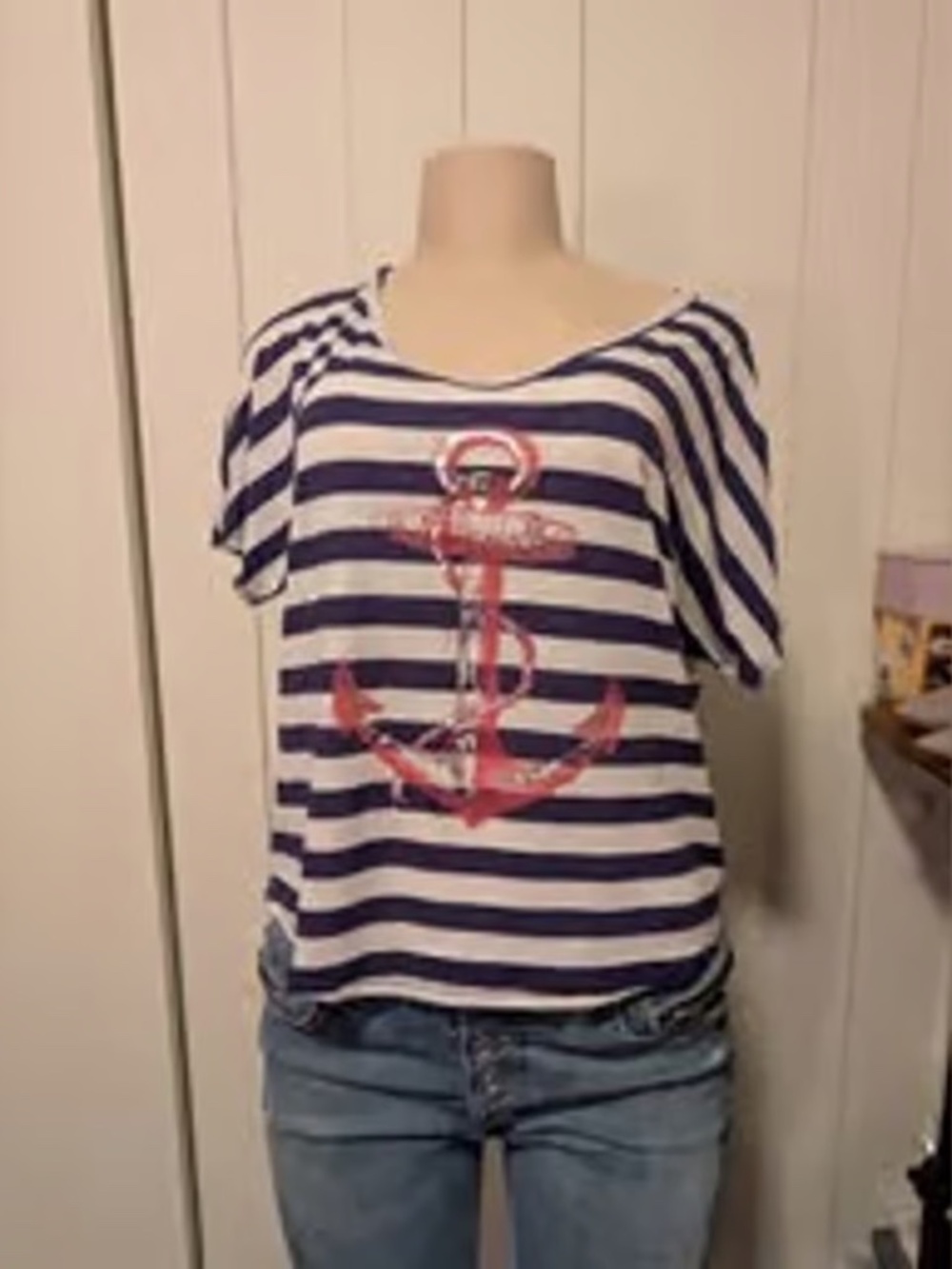 EVOLVE LA SIZE MEDIUM M NAUTICAL ANCHOR TOP LOT5825